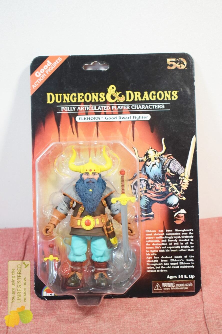 NECA Dungeons & Dragons 50th Anniversary Elkhorn the Good Dwarf Fighter